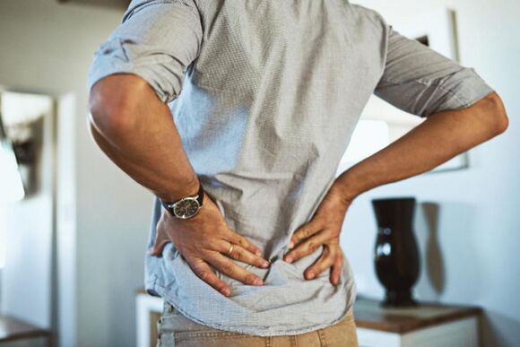 Low pain with curvature of the spine